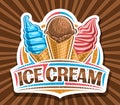 Vector logo for Ice Cream Royalty Free Stock Photo