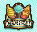 Vector logo for Ice Cream Royalty Free Stock Photo