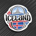 Vector logo for Iceland Royalty Free Stock Photo