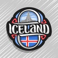 Vector logo for Iceland Royalty Free Stock Photo