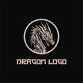 Vector logo illustration dragon head