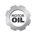 Vector logo, illustration of engine oil and fuel