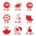 Vector logo illustration. Turkish, Sufi and Dervish Dance. Seb i Arus Royalty Free Stock Photo