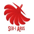 Vector logo illustration. Turkish, Sufi and Dervish Dance. Seb i Arus Royalty Free Stock Photo