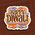 Vector logo for Indian Diwali