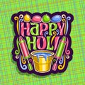 Vector logo for Indian Holi Festival