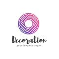 Vector logo for interior, furniture shops, decor items and home decoration.