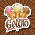 Vector logo for Italian Gelato