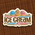 Vector logo for italian Ice Cream