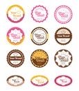 Vector logo label illustration, collection of simple labels for product sales