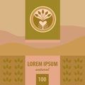 Vector logo and labels. Planting.