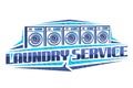 Vector logo for Laundry Service Royalty Free Stock Photo