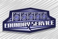 Vector logo for Laundry Service Royalty Free Stock Photo