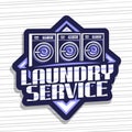 Vector logo for Laundry Service Royalty Free Stock Photo