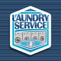 Vector logo for Laundry Service Royalty Free Stock Photo