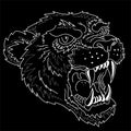 The Vector logo lion for tattoo or T-shirt print design or outwear. Hunting style lions background. This hand drawing would be