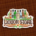 Vector logo for Liquor Store Royalty Free Stock Photo