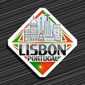 Vector logo for Lisbon Royalty Free Stock Photo