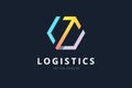 Vector logo for logistic company.