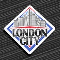 Vector logo for London City Royalty Free Stock Photo