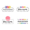 Vector logo macaron for shop, boutique, store