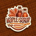 Vector logo for Maple Syrup Royalty Free Stock Photo