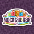 Vector logo for Mocktail Bar Royalty Free Stock Photo