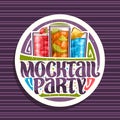 Vector logo for Mocktail Party Royalty Free Stock Photo