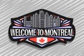 Vector logo for Montreal Royalty Free Stock Photo