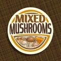 Vector logo for Mushrooms Royalty Free Stock Photo