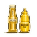 Vector logo mustard jar