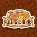 Vector logo for Natural Honey Royalty Free Stock Photo