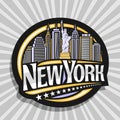 Vector logo for New York City Royalty Free Stock Photo