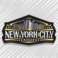 Vector logo for New York City Royalty Free Stock Photo