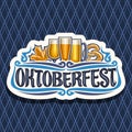 Vector logo for Oktoberfest Royalty Free Stock Photo