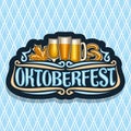 Vector logo for Oktoberfest Royalty Free Stock Photo