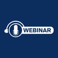 Vector logo of online webinar and education Royalty Free Stock Photo