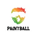 Vector logo for paintball and airsoft game