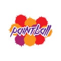 Vector logo for paintball and airsoft game