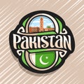 Vector logo for Pakistan Royalty Free Stock Photo