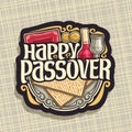 Vector logo for Passover holiday