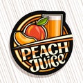 Vector logo for Peach Juice