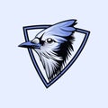 Vector logo illustration caugar bird