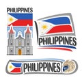 Vector logo Philippines Royalty Free Stock Photo