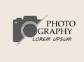 Vector logo for photographer. Logo template photography studio, photographer, photo.