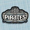 Vector logo for Pirates theme Royalty Free Stock Photo