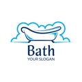 Vector logo of plumbing, baths and showers