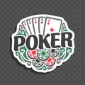 Vector logo Poker Royalty Free Stock Photo