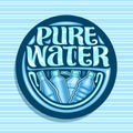 Vector logo for Pure Water