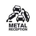 Vector logo reception and utilization scrap metal